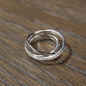 Swarovski Spiral Ring